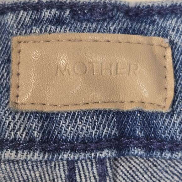 Mother Jeans Womens 26 The Tomcat Ankle Fray From Out Of Town High Rise Straight - Picture 6 of 13